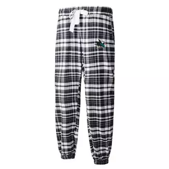 Женские спортивные черные фланелевые брюки San Jose Sharks Mainstay Concepts