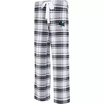 Женские спортивные черные/серые фланелевые брюки San Jose Sharks Accolade