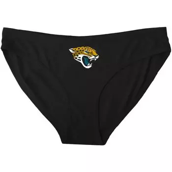 Женские спортивные черные трусики с однотонным логотипом Jacksonville Jaguars Concepts