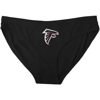 Женские спортивные черные трусики с однотонным логотипом Atlanta Falcons Concepts
