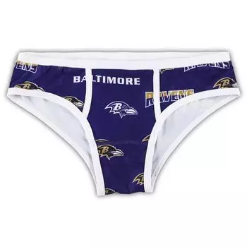 Женские спортивные фиолетовые трусики Baltimore Ravens с революционным принтом по всей поверхности