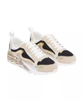 Женские спортивные кроссовки Flame с кружевной застежкой Sandro, золотой