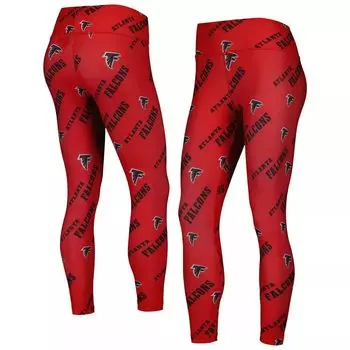 Женские спортивные леггинсы Concepts Sport Red Atlanta Falcons с революционным принтом по всей поверхности