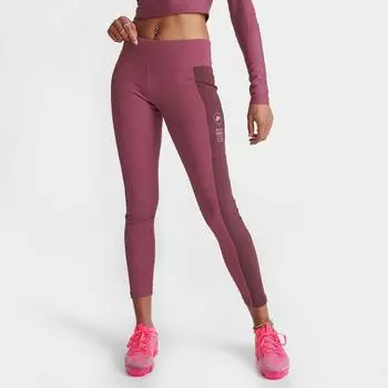 Женские спортивные леггинсы Nike в рубчик, розовый