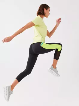 Женские спортивные леггинсы с карманами цветных блоков LCW Active