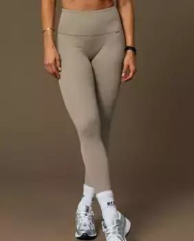 Женские спортивные леггинсы с лазерной резкой Believe Athletics, песочный