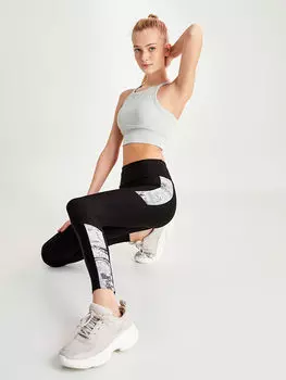 Женские спортивные леггинсы с принтом на эластичной талии LCW Active
