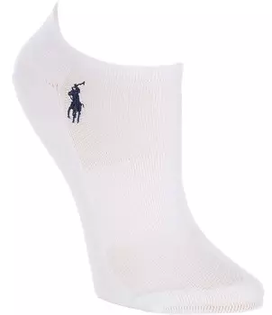 Женские спортивные носки с низким вырезом в сетку Polo Ralph Lauren, 6 шт., белый