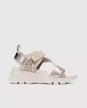 Женские спортивные сандалии Hispanitas на платформе, золото