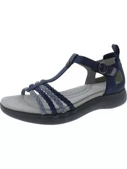 Женские спортивные сандалии из искусственной кожи с пряжкой в Праге JBU by Jambu, цвет denim/stone blue