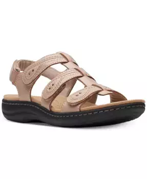 Женские спортивные сандалии Laurieann Vine с ремешками Clarks, коричневый/бежевый