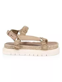 Женские спортивные сандалии Noa на платформе из атласа и кожи 3.1 Phillip Lim, цвет Praline