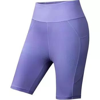 Женские спортивные шорты Anta Running Collection, цвет «Вистерия фиолетовый» с принтом по всей поверхности