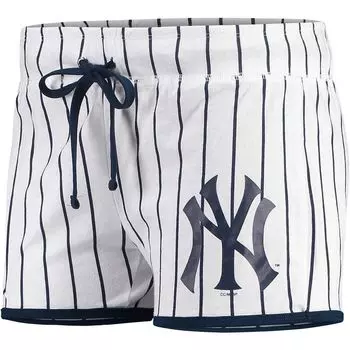 Женские спортивные шорты белого/темно-синего цвета New York Yankees Vigor для сна