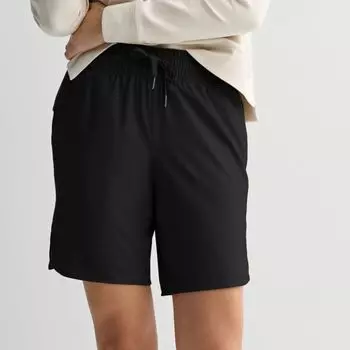 Женские спортивные шорты-бермуды с запахом Tek Gear, черный