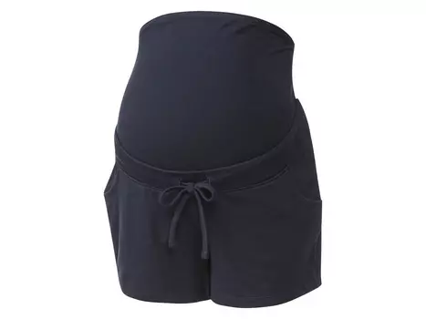 Женские спортивные шорты для беременных esmara, очень высокий крой, морской