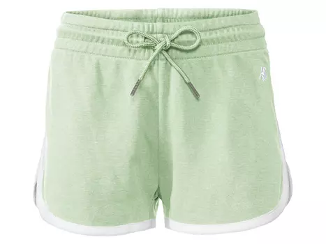 Женские спортивные шорты esmara x Grand Polo с небольшой вышивкой логотипа на поясе, зеленый