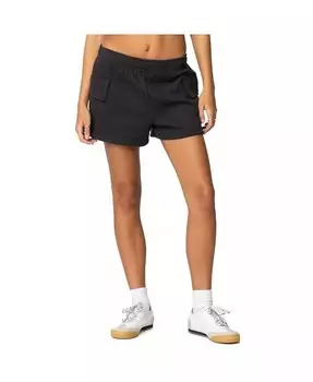 Женские спортивные шорты карго гранатового цвета Edikted, серый