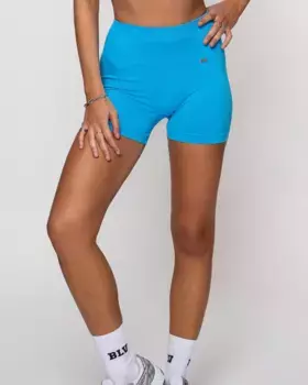 Женские спортивные шорты Push-up из переработанной ткани Believe Athletics, синий