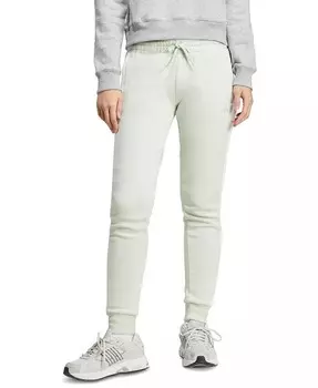 Женские спортивные штаны из хлопкового флиса с 3 полосками adidas, зеленый