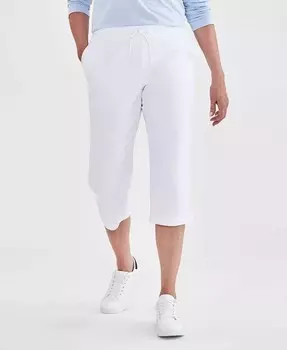 Женские спортивные штаны-капри со средней посадкой Style & Co, белый