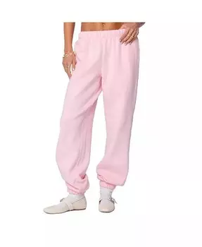 Женские спортивные штаны оверсайз Clark Edikted, розовый