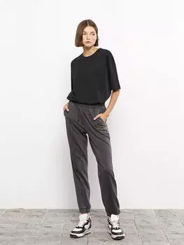 Женские спортивные штаны с эластичной резинкой на талии и карманом с принтом LCW Casual