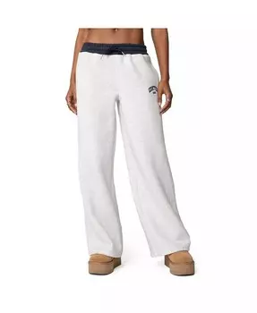 Женские спортивные штаны с контрастной вышивкой Edikted, серый