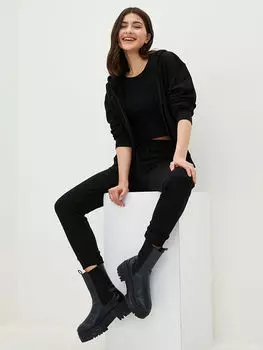 Женские спортивные штаны с плоским карманом и эластичной резинкой на талии LCW Casual