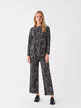 Женские спортивные штаны с рисунком и эластичной резинкой на талии LCWAIKIKI Classic