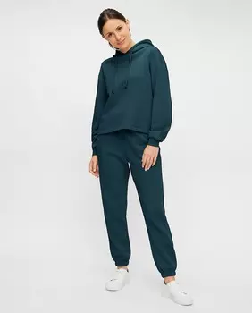 Женские спортивные штаны с завышенной талией Pieces, темно-зеленый