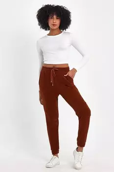 Женские спортивные штаны удобного кроя Softech Polar Sweat SPR24EA97 Sperlife, легкий кофе