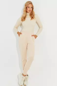 Женские спортивные штаны Vanilla Skuba с карманами MW77 Cool & Sexy, бежевый