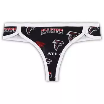 Женские спортивные стринги Concepts, черно-белые, Atlanta Falcons Breakthrough, трикотажные стринги
