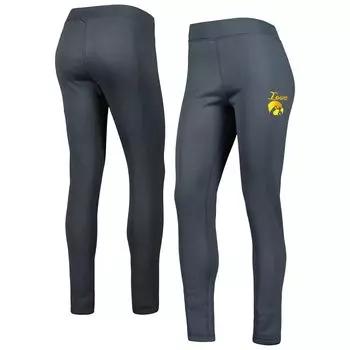Женские спортивные темно-серые леггинсы из шерпы Concepts Iowa Hawkeyes Upbeat