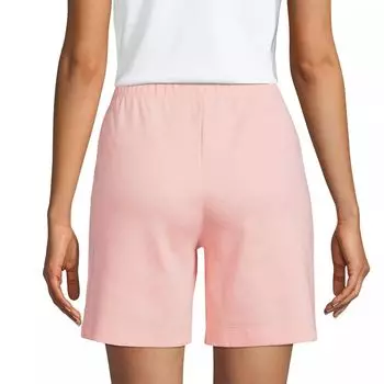 Женские спортивные трикотажные шорты без застежек Lands End Sport Lands' End, черный