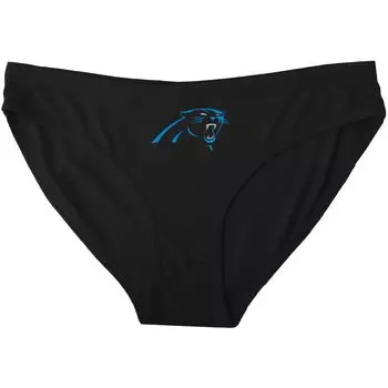 Женские спортивные трусики Concepts Black Carolina Panthers с однотонным логотипом