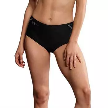 Женские спортивные трусики с высокой талией черного цвета Anita