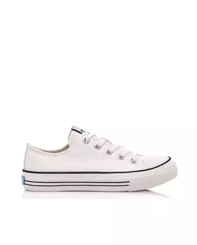 Женские спортивные туфли черного цвета на белой подошве Mustang, белый