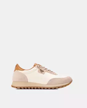 Женские спортивные туфли из белой накаченной кожи Farrutx, цвет Crudo