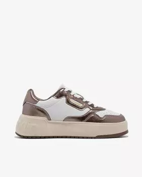 Женские спортивные кроссовки в городском стиле на шнуровке Court Basic D.Franklin, коричневый