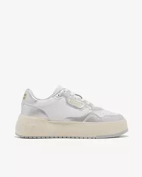 Женские спортивные кроссовки в городском стиле на шнуровке Court Basic D.Franklin, серебро