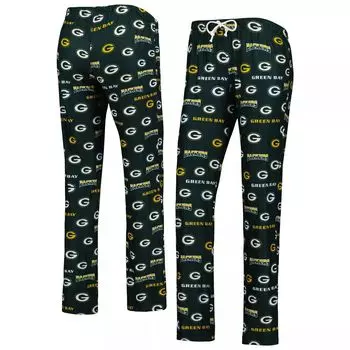 Женские спортивные зеленые брюки Concepts Green Bay Packers из трикотажа