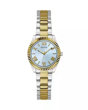 Женские стальные часы Mini luna GW0687L4 с серебряным ремешком Guess, серебрянный