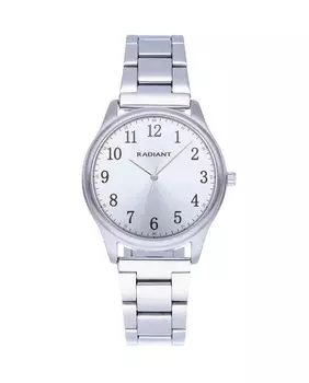 Женские стальные часы Rex 34 мм RA574201 с серебряным ремешком Radiant, серебро