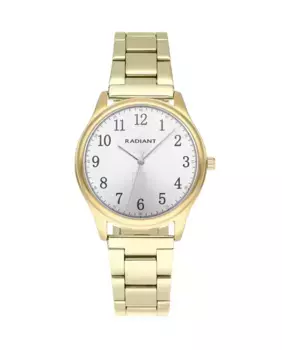 Женские стальные часы Rex 34 мм RA574203 с золотым ремешком Radiant, золотой