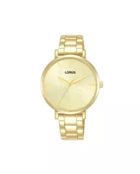 Женские стальные женские часы RG230WX9 с золотым ремешком Lorus, золотой