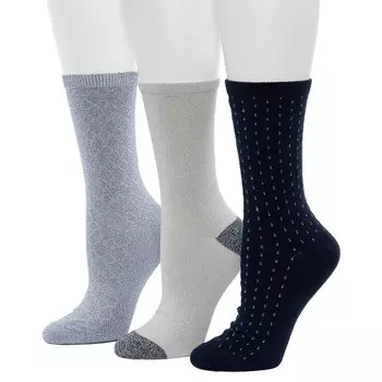 Женские стеганые носки средней плотности Cuddl Duds Duds с плюшевым наполнителем средней плотности с поворотными блоками, цвет Peacoat