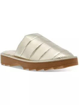 Женские стеганые шлепанцы на подкладке из искусственного меха Chex Steve Madden, золото