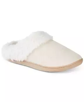 Женские стеганые стеганые тапочки-клоги Louise из велюра Isotoner Signature, белый